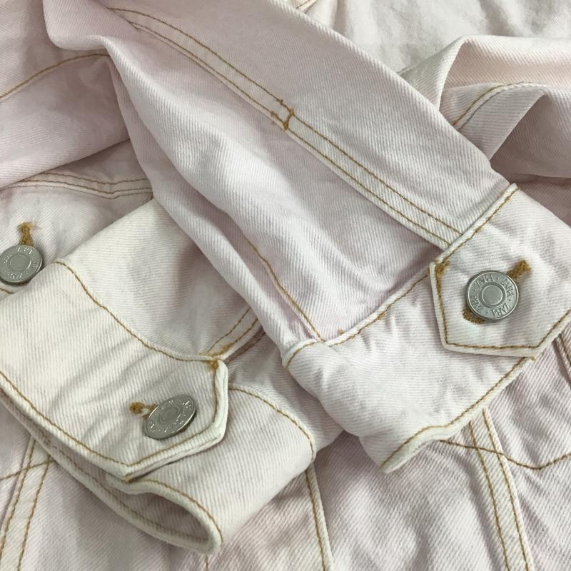 ザラ ZARA ジャケット、上着 ジャケット、ブレザー デニムジャケット Gジャン L 無地 桃 / ピンク / pink レディース USED 古着 中古 10162609