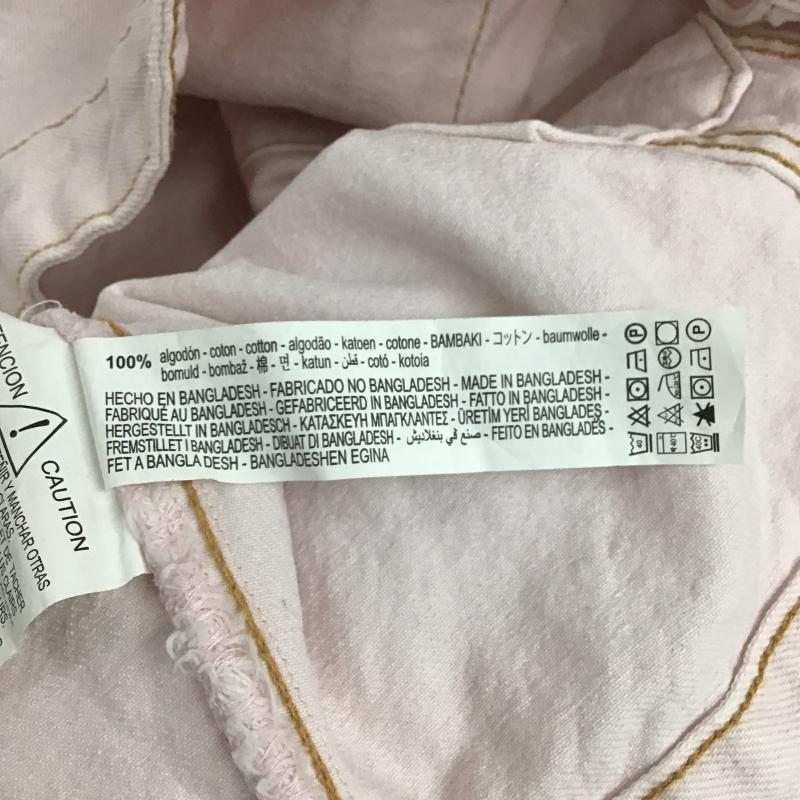 ザラ ZARA ジャケット、上着 ジャケット、ブレザー デニムジャケット Gジャン L 無地 桃 / ピンク / pink レディース USED 古着 中古 10162609