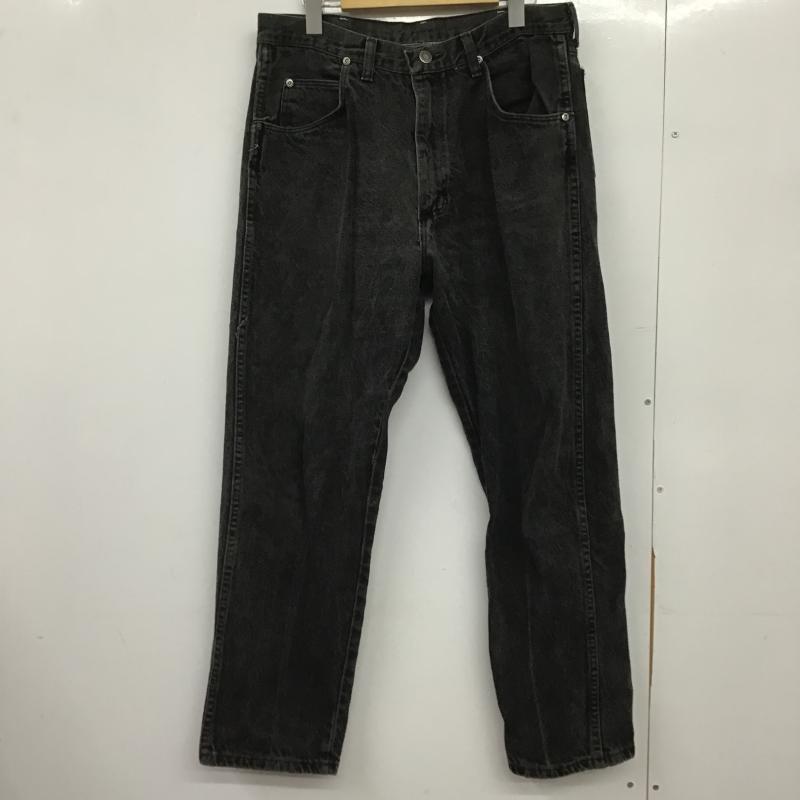 ラングラー Wrangler パンツ デニム、ジーンズ デニムパンツ ワイドパンツ カジュアルパンツ 無地 ダークグレー / ダークグレー / メンズ USED 古着 中古 10162639