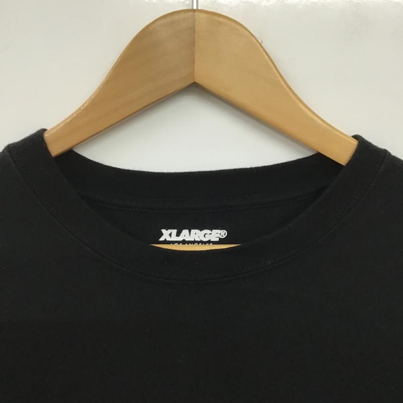 エクストララージ XLARGE Tシャツ 半袖 半袖カットソー プリントTシャツ クルーネックカットソー S ロゴ、文字 黒 / ブラック / black メンズ USED 古着 中古 10162652
