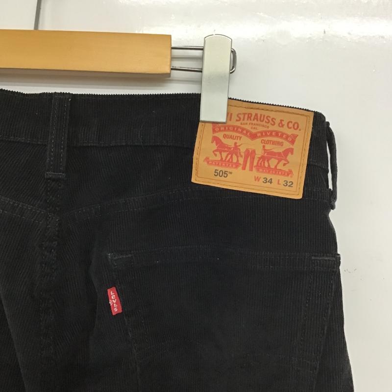 リーバイストラウスアンドコー Levi Strauss & co. パンツ デニム、ジーンズ コーデュロイパンツ スリムパンツ カジュアルパンツ ストレッチパンツ 34 無地 黒 / ブラック / black メンズ USED 古着 中古 10162665