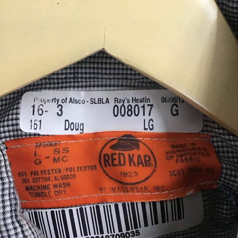 レッドキャップ RED KAP シャツ、ブラウス 半袖 半袖シャツ チェックシャツ カラーシャツ L ロゴ、文字 マルチカラー / マルチカラー / multicolor メンズ USED 古着 中古 10162667