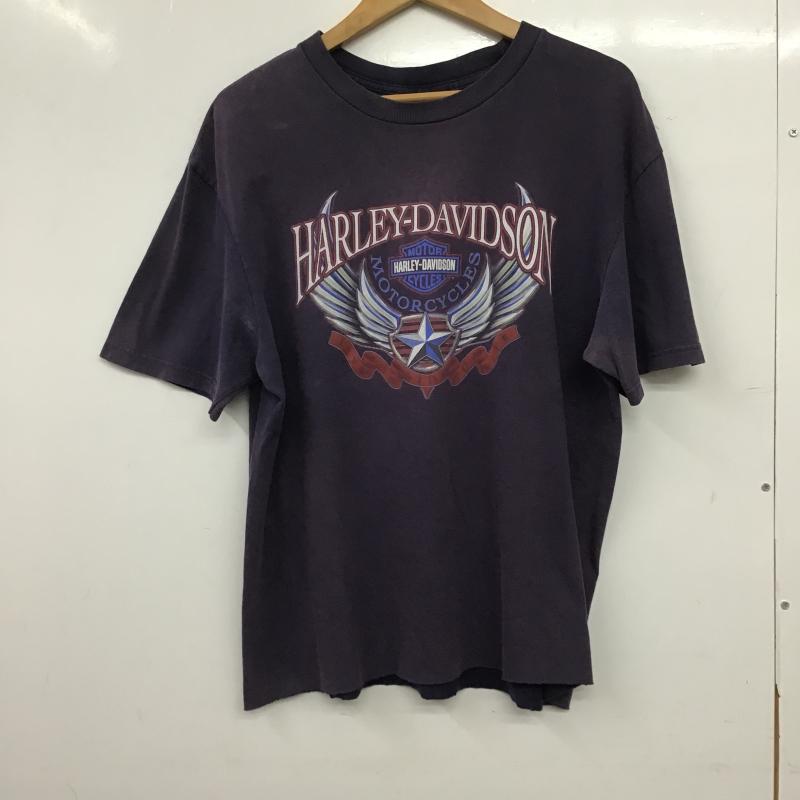 ハーレーダビッドソン Harley-Davidson Tシャツ 半袖 半袖カットソー プリントTシャツ クルーネックカットソー ロゴ、文字 マルチカラー / マルチカラー / multicolor メンズ USED 古着 中古 10162672