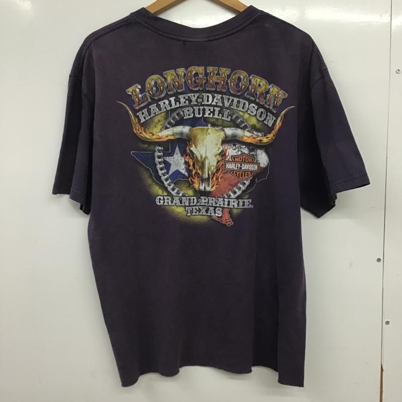 ハーレーダビッドソン Harley-Davidson Tシャツ 半袖 半袖カットソー プリントTシャツ クルーネックカットソー ロゴ、文字 マルチカラー / マルチカラー / multicolor メンズ USED 古着 中古 10162672