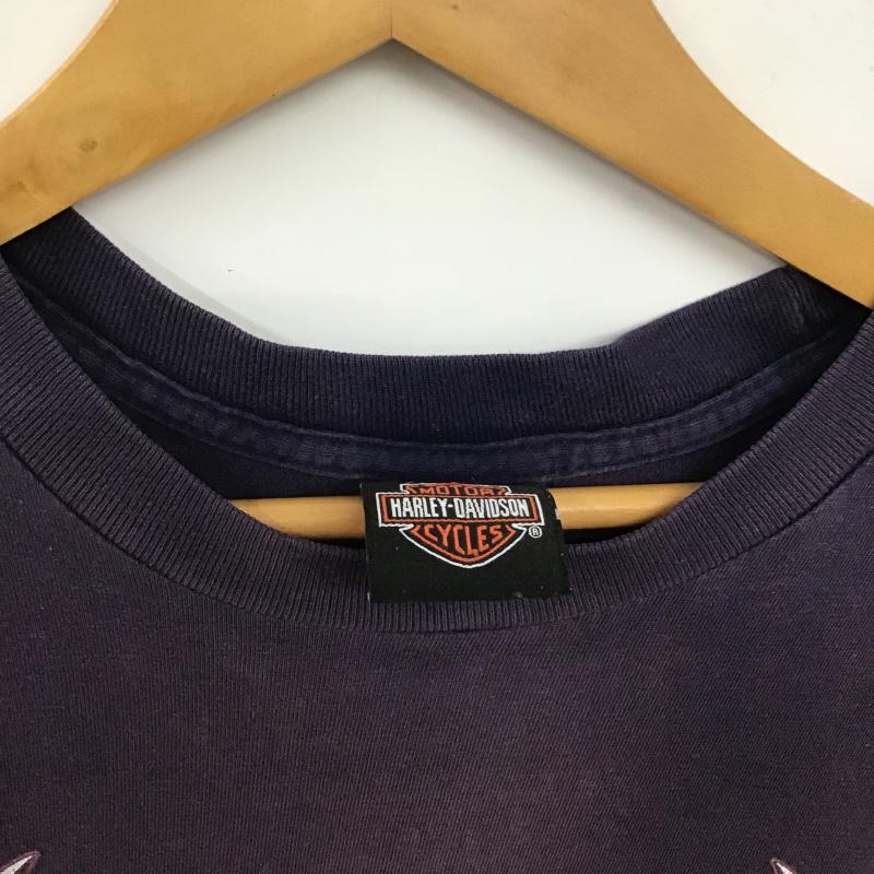 ハーレーダビッドソン Harley-Davidson Tシャツ 半袖 半袖カットソー プリントTシャツ クルーネックカットソー ロゴ、文字 マルチカラー / マルチカラー / multicolor メンズ USED 古着 中古 10162672