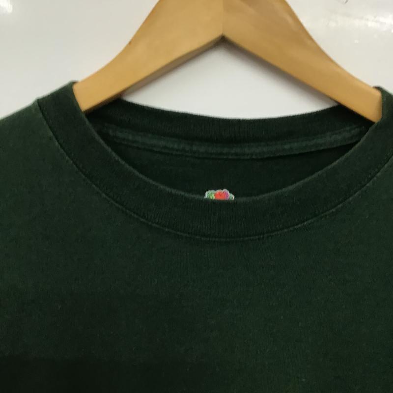 フルーツオブザルーム FRUIT OF THE LOOM カットソー 長袖 長袖カットソー 無地カットソー クルーネック M 無地 緑 / グリーン / green メンズ USED 古着 中古 10162676