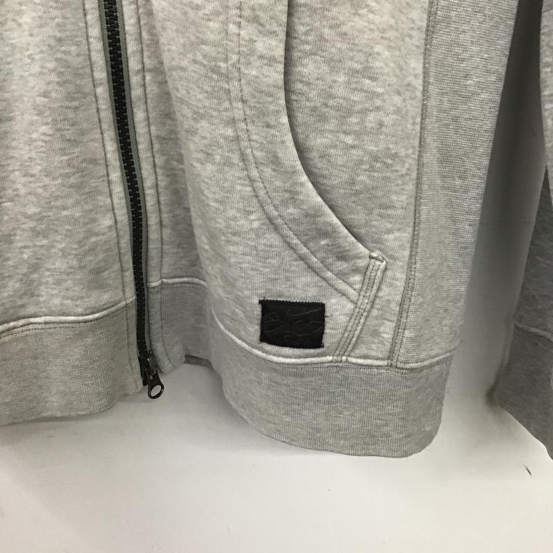 ナイキ NIKE パーカー 長袖 長袖パーカー ジップアップパーカー S 無地 灰 / グレー / gray メンズ USED 古着 中古 10162679