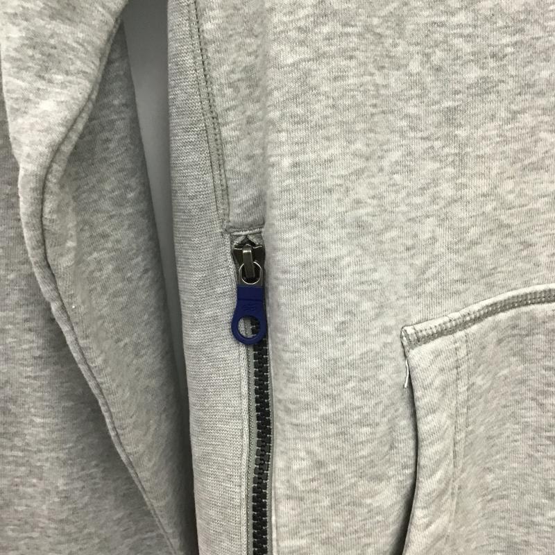 ナイキ NIKE パーカー 長袖 長袖パーカー ジップアップパーカー S 無地 灰 / グレー / gray メンズ USED 古着 中古 10162679