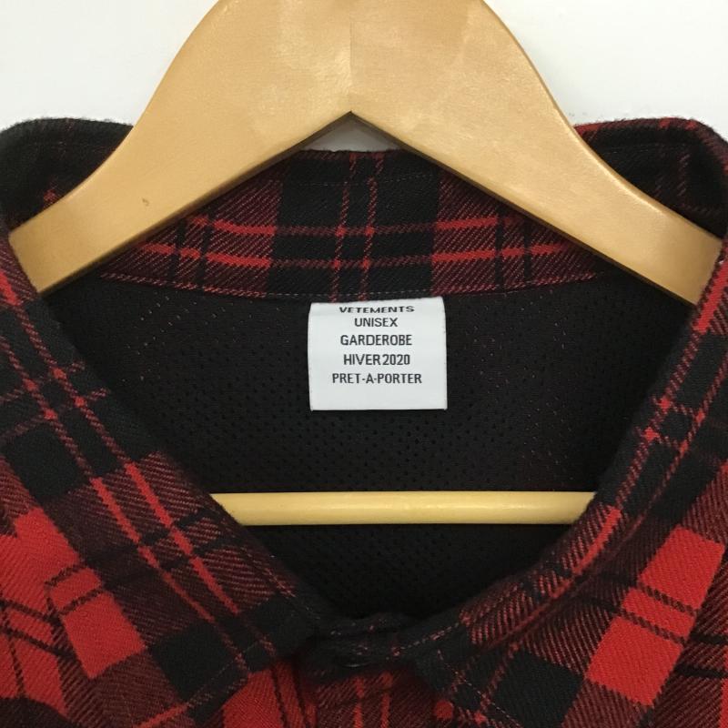 ヴェトモン VETEMENTS シャツ、ブラウス 長袖 uah20sh714 長袖シャツ チェックシャツ カラーシャツ M チェック マルチカラー / マルチカラー / multicolor メンズ USED 古着 中古 10162680