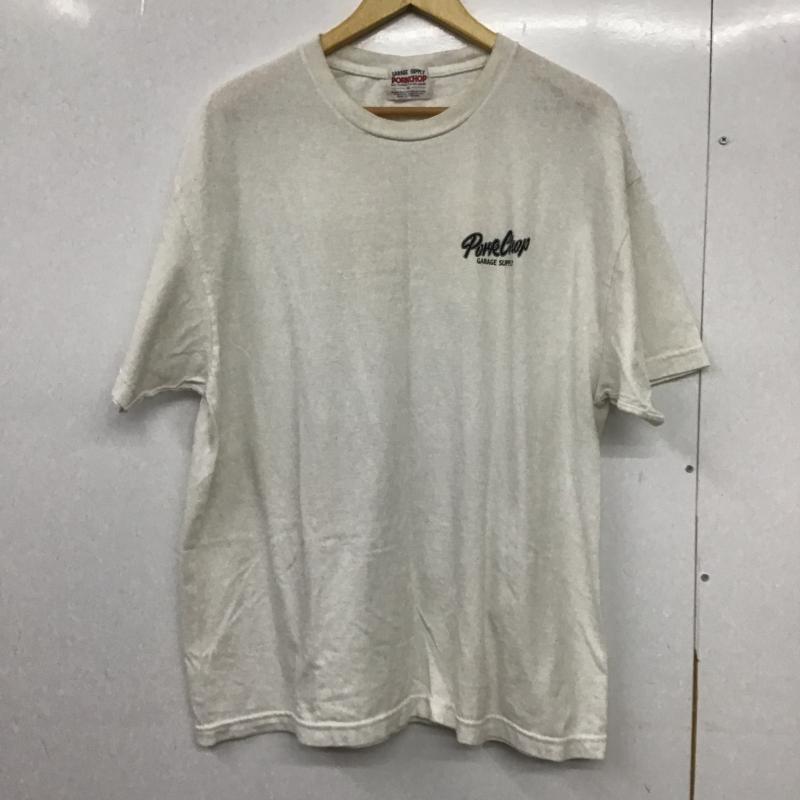 ポークチョップガレージサプライ PORKCHOP GARAGE SUPPLY Tシャツ 半袖 半袖カットソー プリントTシャツ クルーネックカットソー XL プリント アイボリー / アイボリー / メンズ USED 古着 中古 10162706