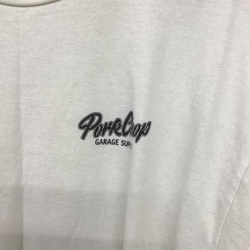 ポークチョップガレージサプライ PORKCHOP GARAGE SUPPLY Tシャツ 半袖 半袖カットソー プリントTシャツ クルーネックカットソー XL プリント アイボリー / アイボリー / メンズ USED 古着 中古 10162706