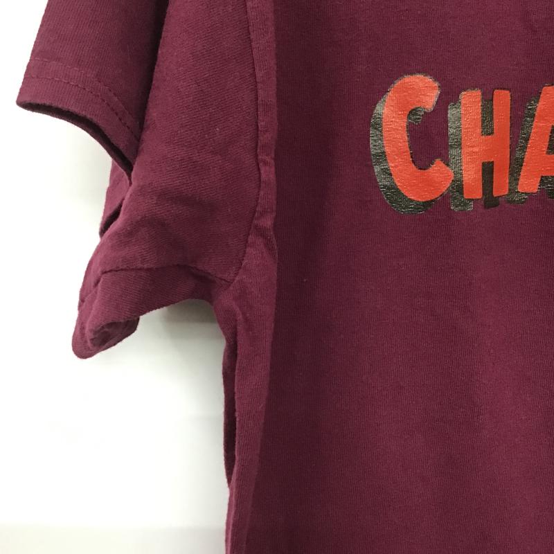 アイスクリーム ICECREAM Tシャツ 半袖 半袖カットソー プリントTシャツ クルーネックカットソー L ロゴ、文字 紫 / パープル / purple メンズ USED 古着 中古 10162708