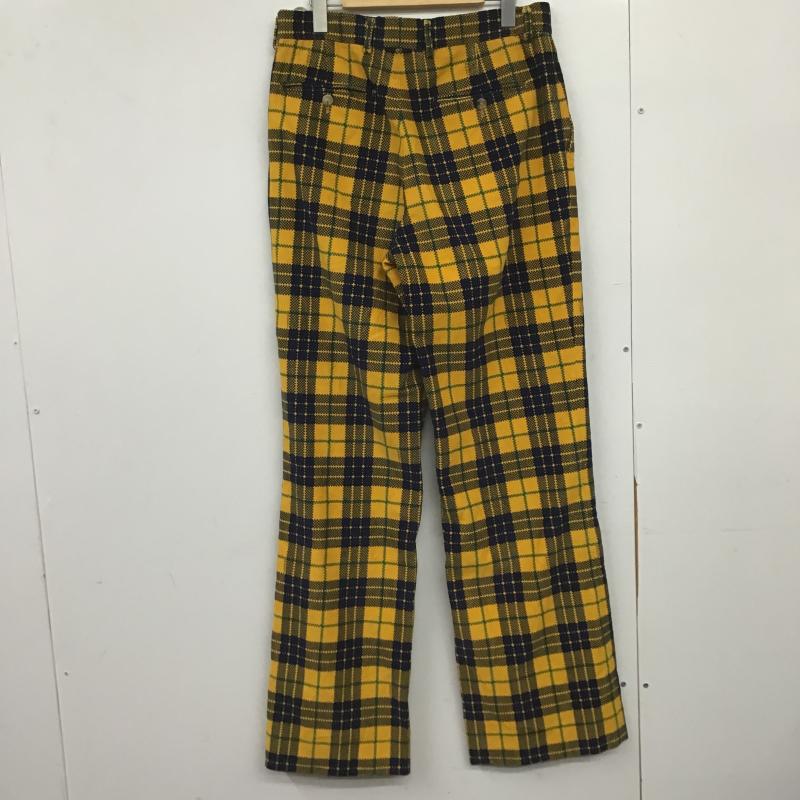 グッチ GUCCI パンツ チノパン ワイドパンツ コーデュロイパンツ カジュアルパンツ 48インチ チェック マルチカラー / マルチカラー / multicolor メンズ USED 古着 中古 10162709