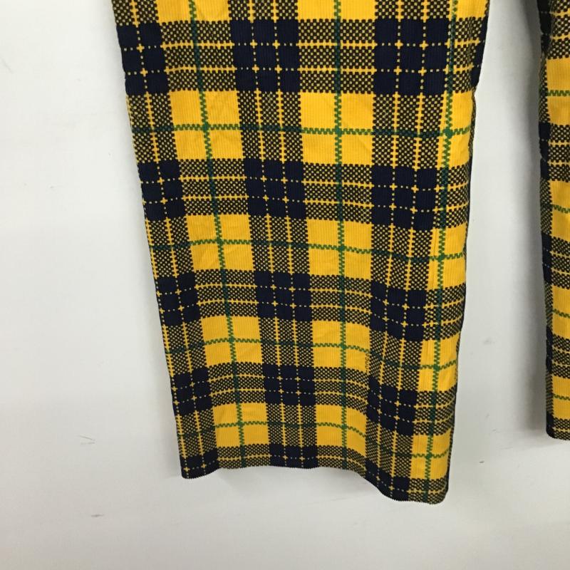 グッチ GUCCI パンツ チノパン ワイドパンツ コーデュロイパンツ カジュアルパンツ 48インチ チェック マルチカラー / マルチカラー / multicolor メンズ USED 古着 中古 10162709