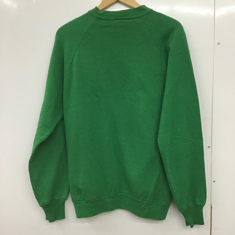 ジャージーズ JERZEES トレーナー 長袖 長袖トレーナー スウェット クルーネック プルオーバー L プリント 緑 / グリーン / green メンズ USED 古着 中古 10162726