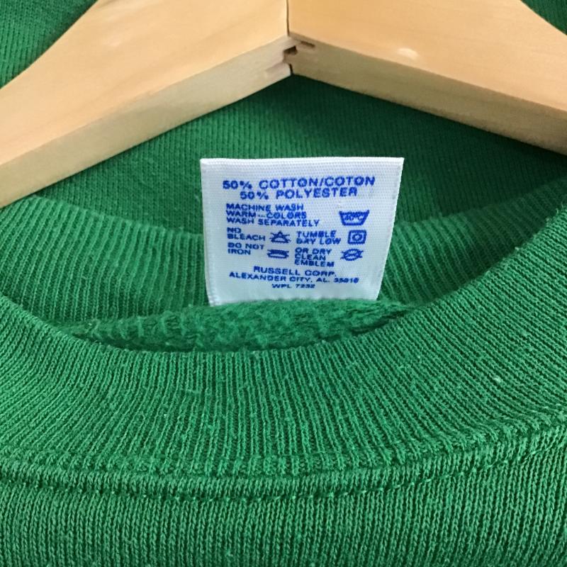 ジャージーズ JERZEES トレーナー 長袖 長袖トレーナー スウェット クルーネック プルオーバー L プリント 緑 / グリーン / green メンズ USED 古着 中古 10162726