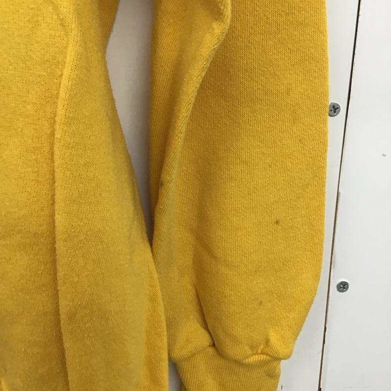 古着 USED トレーナー 長袖 長袖トレーナー スウェット クルーネック プルオーバー XL ロゴ、文字 黄 / イエロー / yellow メンズ USED 古着 中古 10162727