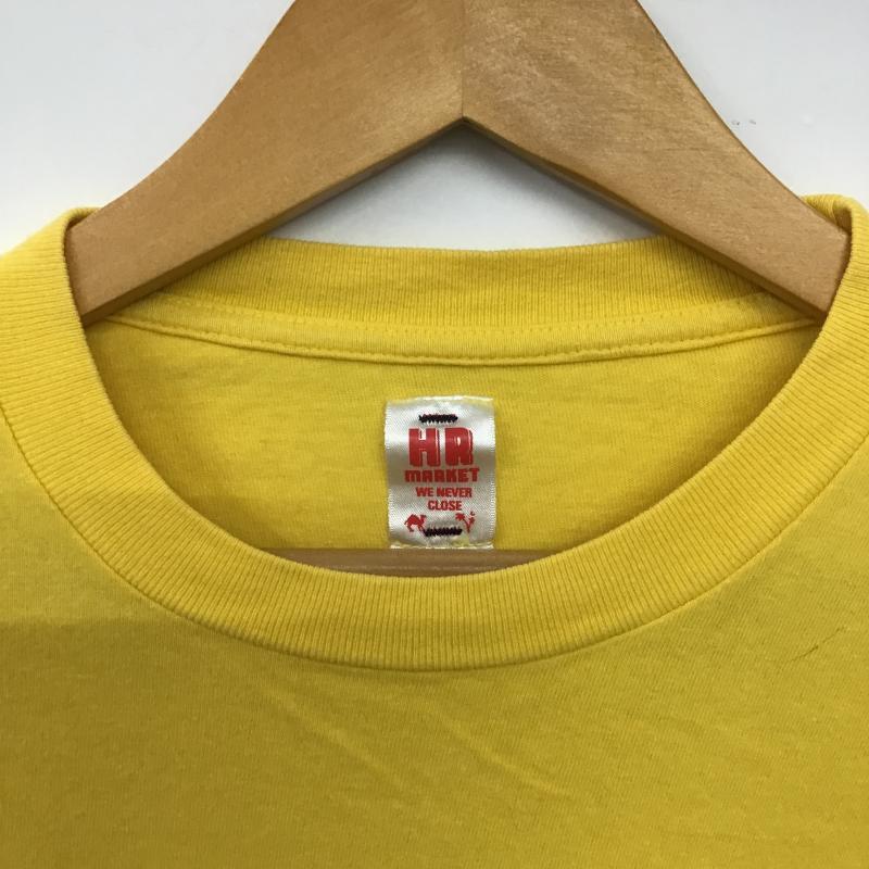 ハリウッドランチマーケット H.R MARKET Tシャツ 半袖 半袖カットソー プリントTシャツ クルーネックカットソー プリント 黄 / イエロー / yellow メンズ USED 古着 中古 10162737