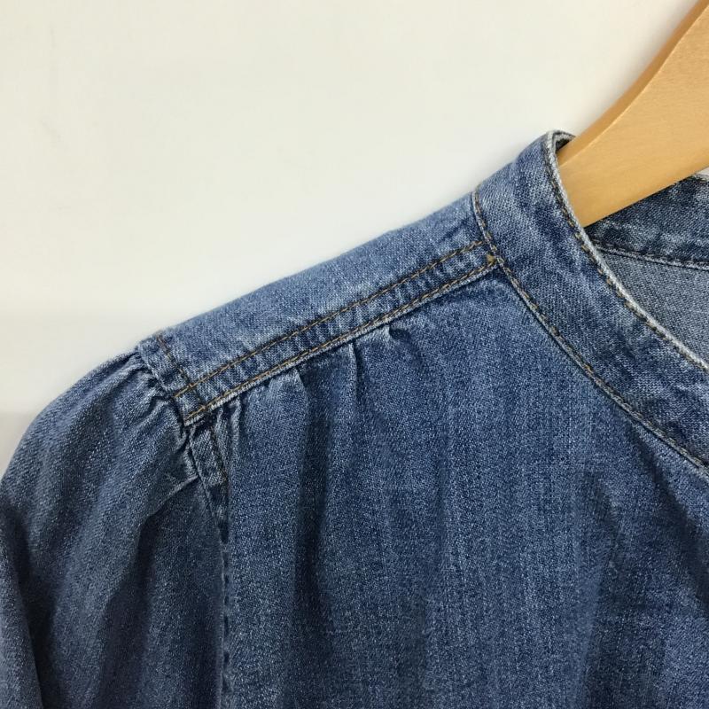 ギャップ GAP シャツ、ブラウス 長袖 S 無地 水色 / ライトブルー / レディース USED 古着 中古 10162754