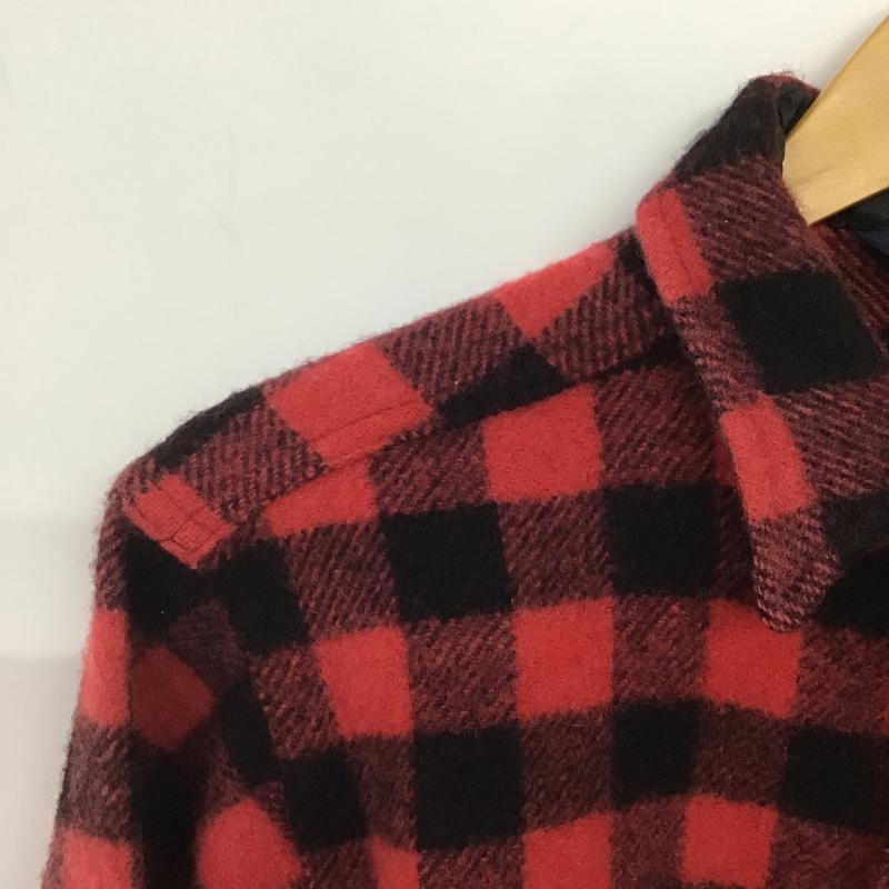 ウールリッチ WOOLRICH シャツ、ブラウス 長袖 長袖シャツ チェックシャツ カラーシャツ チェック 黒 / ブラック / black X 赤 / レッド / red メンズ USED 古着 中古 10162755