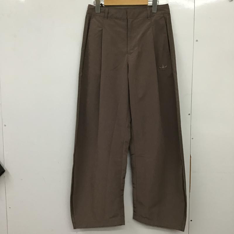 アディダス adidas パンツ チノパン ku0571 ウーブン バレルパンツ XS ロゴ、文字 茶 / ブラウン / brown メンズ USED 古着 中古 10162763