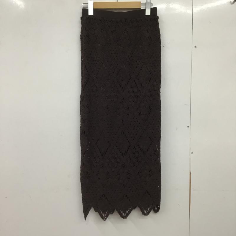センスオブプレイスバイアーバンリサーチ SENSE OF PLACE by URBAN RESEARCH スカート ロングスカート AA35-25A103 クロシェナロースカート S 無地 茶 / ブラウン / brown レディース USED 古着 中古 10162764