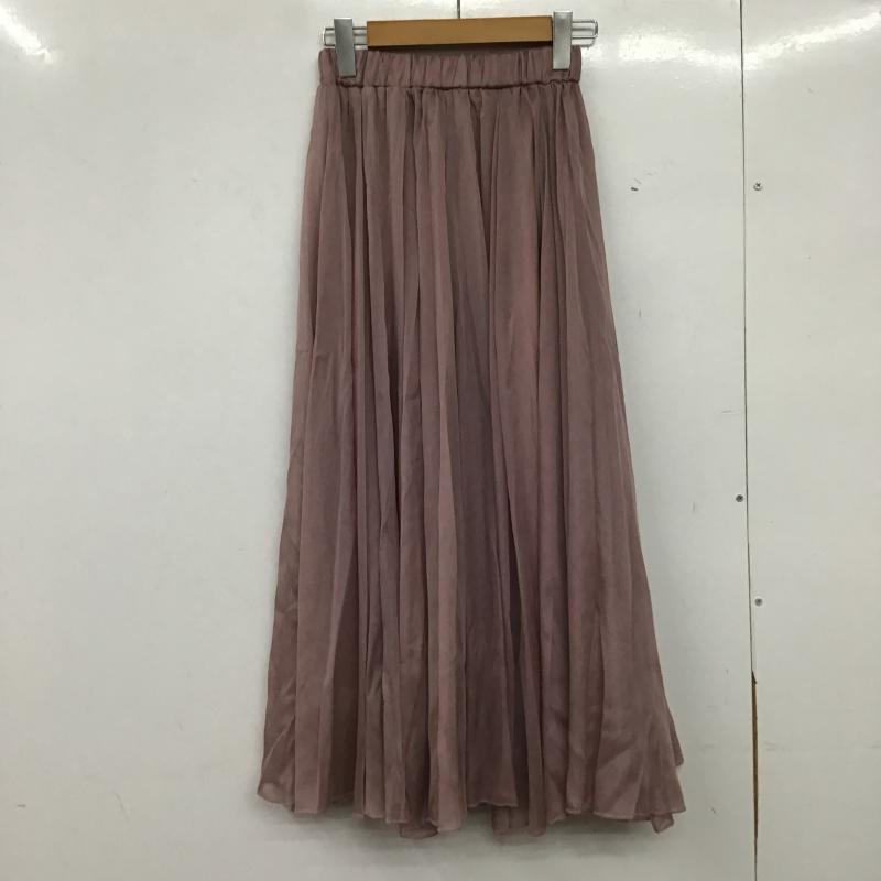 フィフス fifth スカート ロングスカート S 無地 桃 / ピンク / pink レディース USED 古着 中古 10162765