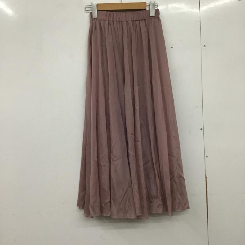 フィフス fifth スカート ロングスカート S 無地 桃 / ピンク / pink レディース USED 古着 中古 10162765