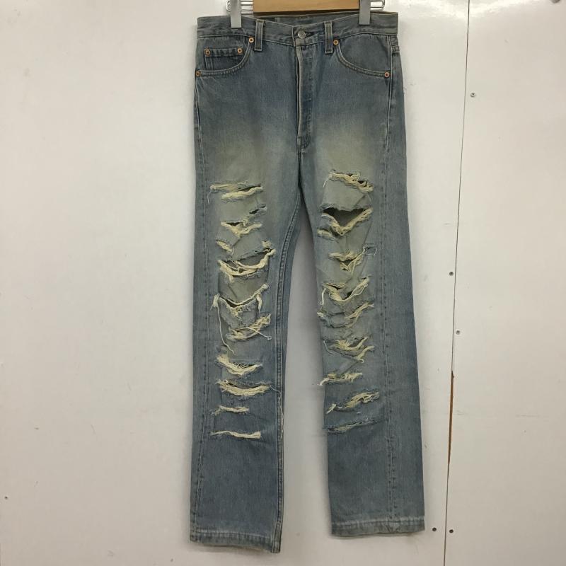 リーバイストラウスアンドコー Levi Strauss & co. パンツ デニム、ジーンズ デニムパンツ ワイドパンツ カジュアルパンツ 31インチ ダメージ加工 インディゴ / インディゴ / Indigo メンズ USED 古着 中古 10162767