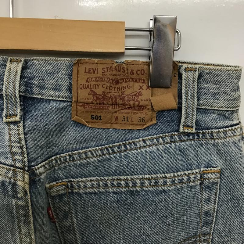 リーバイストラウスアンドコー Levi Strauss & co. パンツ デニム、ジーンズ デニムパンツ ワイドパンツ カジュアルパンツ 31インチ ダメージ加工 インディゴ / インディゴ / Indigo メンズ USED 古着 中古 10162767