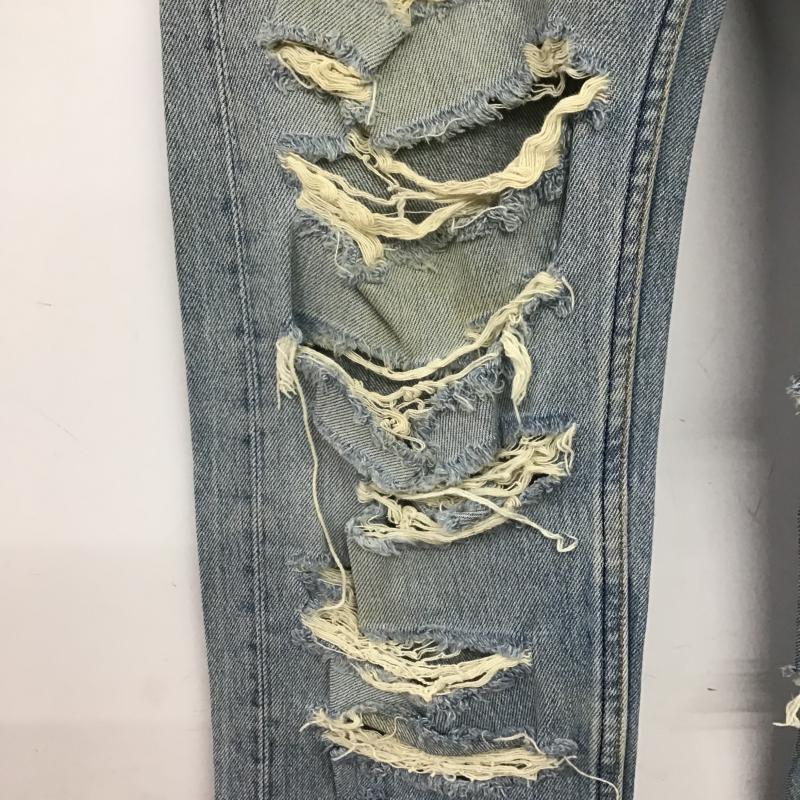 リーバイストラウスアンドコー Levi Strauss & co. パンツ デニム、ジーンズ デニムパンツ ワイドパンツ カジュアルパンツ 31インチ ダメージ加工 インディゴ / インディゴ / Indigo メンズ USED 古着 中古 10162767