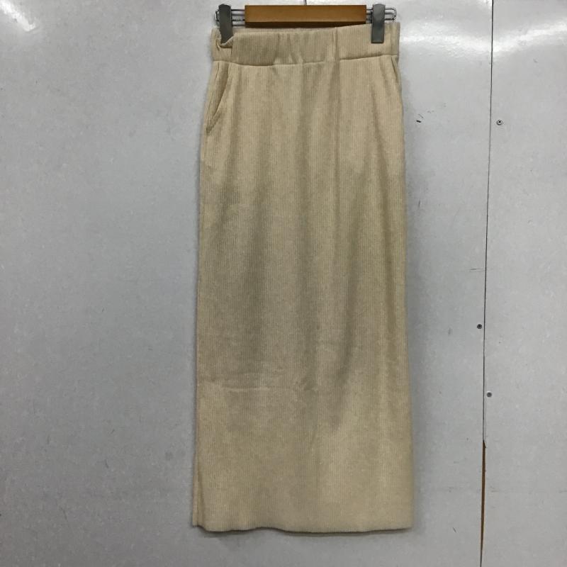 ディスコート Discoat スカート ロングスカート S 無地 オフホワイト / オフホワイト / レディース USED 古着 中古 10162772