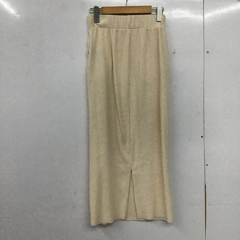 ディスコート Discoat スカート ロングスカート S 無地 オフホワイト / オフホワイト / レディース USED 古着 中古 10162772
