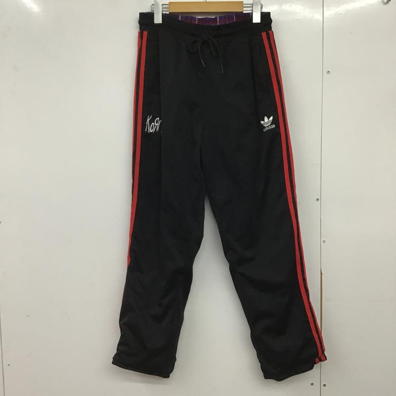 アディダス adidas パンツ ワークパンツ、ペインターパンツ jg1340 アディダス コーン トラックパンツ XS ロゴ、文字 黒 / ブラック / black メンズ USED 古着 中古 10162773