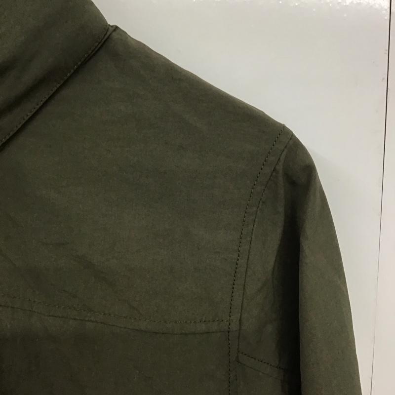 エディーバウアー Eddie Bauer ジャケット、上着 ジャケット、ブレザー ジップアップジャケット ナイロンジャケット アウター M 無地 カーキ / カーキ /  レディース USED 古着 中古 10142517