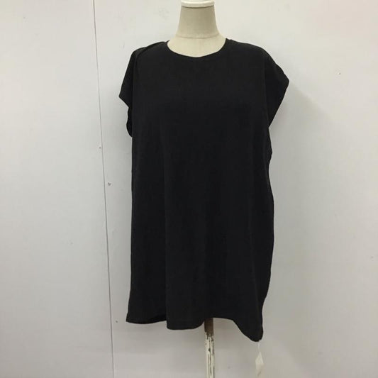 ローリーズファーム LOWRYS FARM カットソー 半袖 FREE 無地 黒 / ブラック /  レディース USED 古着 中古 10121419