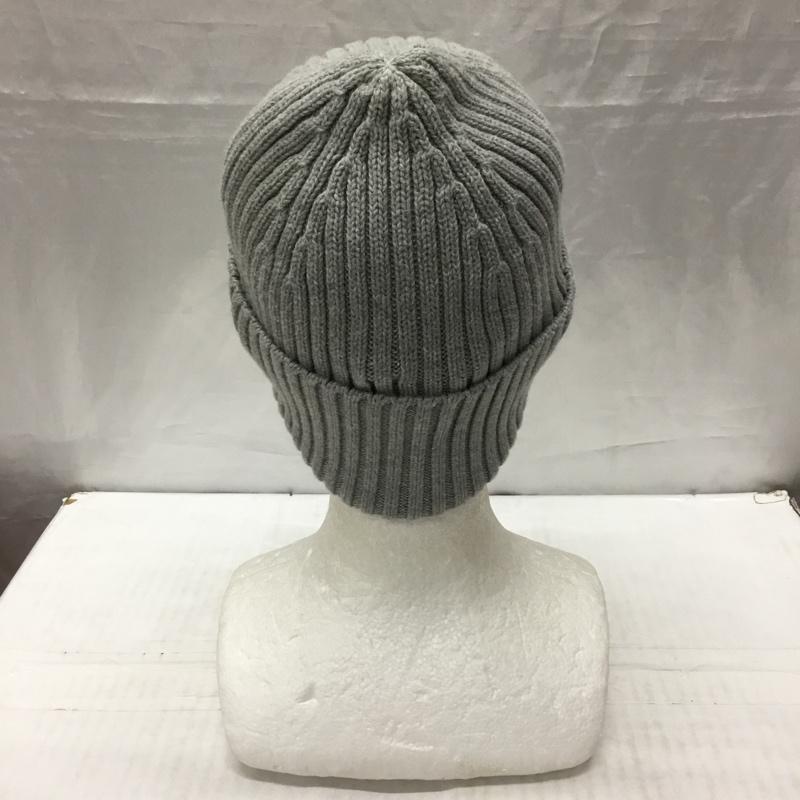 トミーヒルフィガー TOMMY HILFIGER 帽子 ニット帽 C8878B9190 JS AM FOSTER FLAG SOLID HAT コットン ワンポイント 灰 / グレー /  メンズ USED 古着 中古 10119101