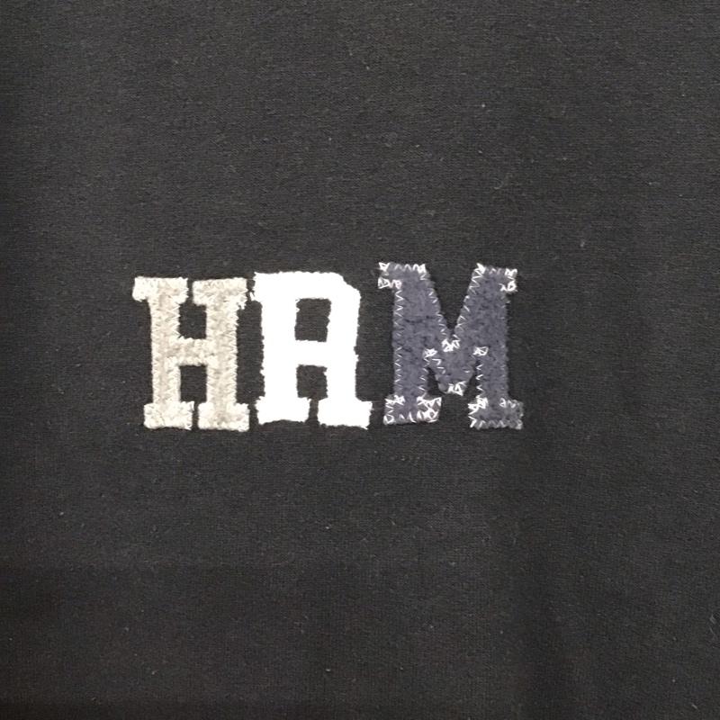 ハリウッドランチマーケット HRMARKET トレーナー 長袖 長袖トレーナー スウェット クルーネック プルオーバー L ロゴ、文字 黒 / ブラック /  メンズ USED 古着 中古 10132681