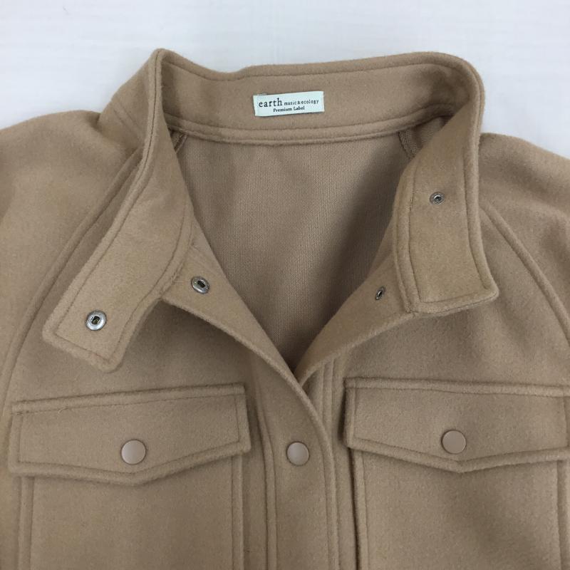 アースミュージックアンドエコロジー earth music&ecology ジャケット、上着 ジャンパー、ブルゾン 1B04L1Y0100 FREE 無地 ベージュ / ベージュ /  レディース USED 古着 中古 10142858