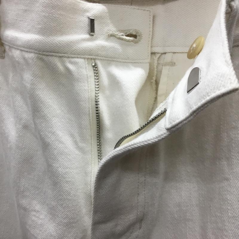 ポートバイアーク PORT BY ARK パンツ デニム、ジーンズ DenimBaggyTrousers デニムパンツ ワイドパンツ バギーパンツ 1 無地 白 / ホワイト /  メンズ USED 古着 中古 10121797