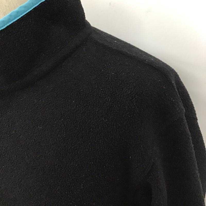 パタゴニア patagonia カットソー 長袖 25455FA15 シンチラスナップT フリースプルオーバー 長袖カットソー L ロゴ、文字 黒 / ブラック /  レディース USED 古着 中古 10110351