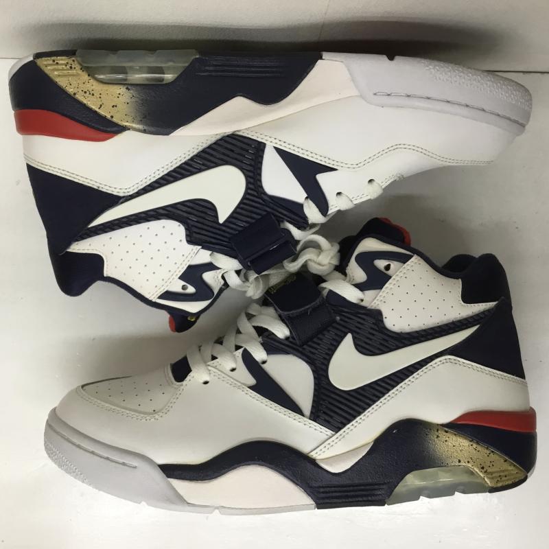ナイキ NIKE スニーカー スニーカー AIR FORCE 180 OLYMPIC エアフォース 180 オリンピック 310095-100 28.0cm ロゴ、文字 白 / ホワイト / X 紺 / ネイビー /  メンズ USED 古着 中古 10107271