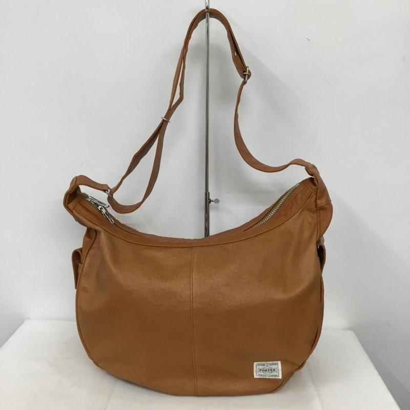 ポーター PORTER ショルダーバッグ ショルダーバッグ FREE STYLE ロゴ、文字 キャメル / キャメル /  メンズ USED 古着 中古 10136353