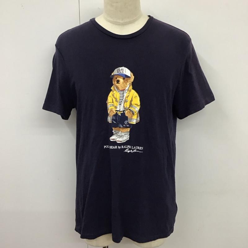 ポロラルフローレン POLO RALPH LAUREN Tシャツ 半袖 ポロベア L プリント 紺 / ネイビー /  メンズ USED 古着 中古 10119822