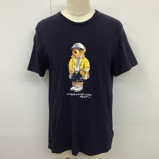 ポロラルフローレン POLO RALPH LAUREN Tシャツ 半袖 ポロベア L プリント 紺 / ネイビー /  メンズ USED 古着 中古 10119822