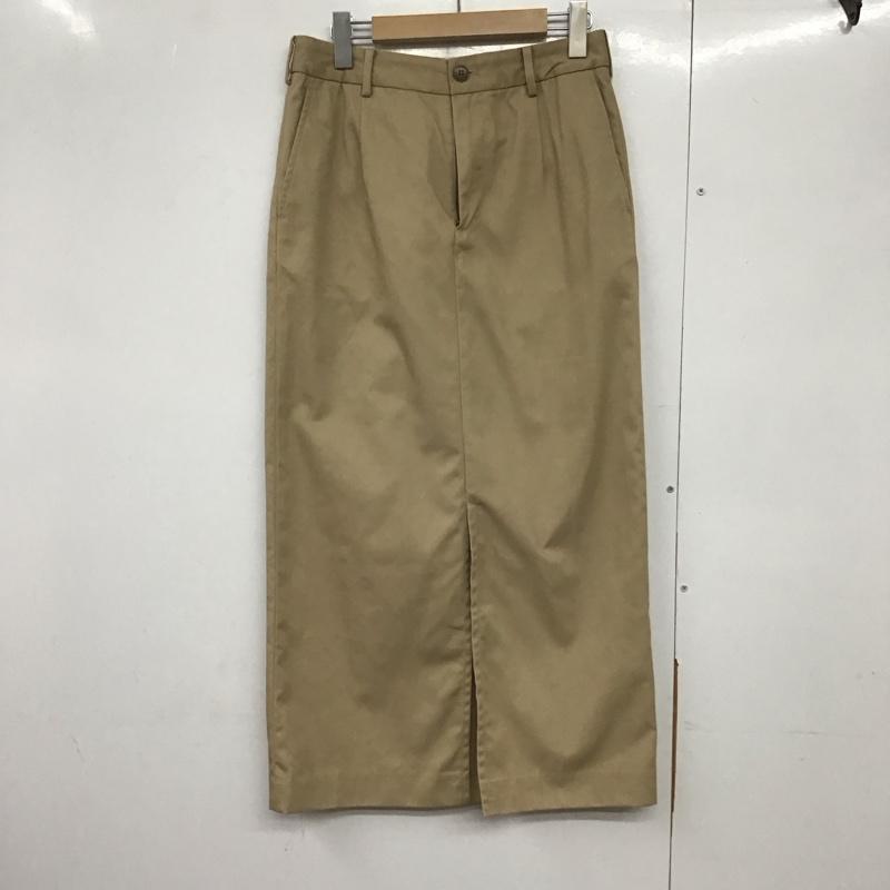 スローブイエナ SLOBE IENA スカート ロングスカート ロングスカート タイトスカート センタータックパンツ 38インチ 無地 ベージュ / ベージュ /  レディース USED 古着 中古 10142718
