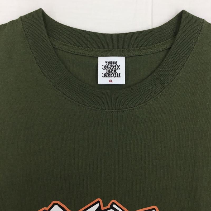 ブラックアイパッチ Black eye patch Tシャツ 半袖 XL ロゴ、文字 カーキ / カーキ /  メンズ USED 古着 中古 10145795
