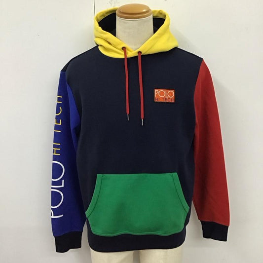 ポロバイラルフローレン Polo by RALPH LAUREN パーカー 長袖 長袖パーカー フード付きパーカー プリントスウェット トレーナー M ロゴ、文字 マルチカラー / マルチカラー /  メンズ USED 古着 中古 10123069