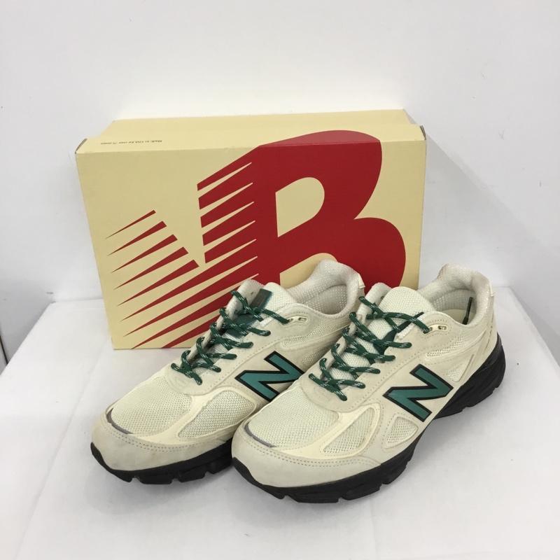 ニューバランス New Balance スニーカー スニーカー U990 GB4 Made in USA 29cm 箱有 29.0cm ロゴ、文字 アイボリー / アイボリー / X 黒 / ブラック / X 緑 / グリーン /  メンズ USED 古着 中古 10128822