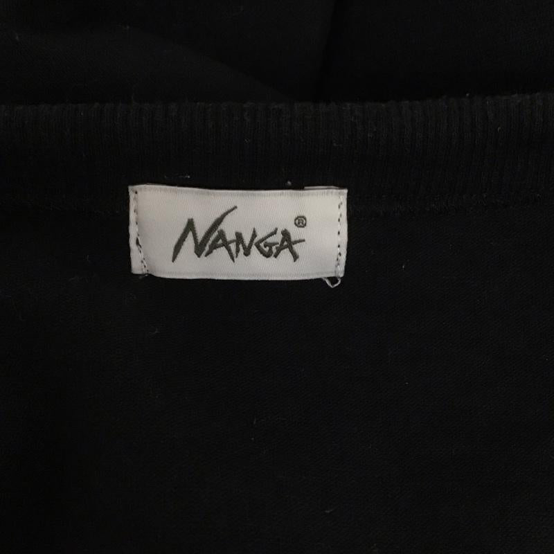 ナンガ NANGA Tシャツ 半袖 半袖カットソー プリントTシャツ クルーネックカットソー FREE プリント 黒 / ブラック /  メンズ USED 古着 中古 10126657